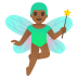 man fairy, medium-dark skin tone